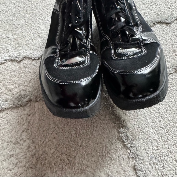 Kandahar black combat boots lace up Urban Hikers silver 38 / 7.5 - Picture 8 of 12